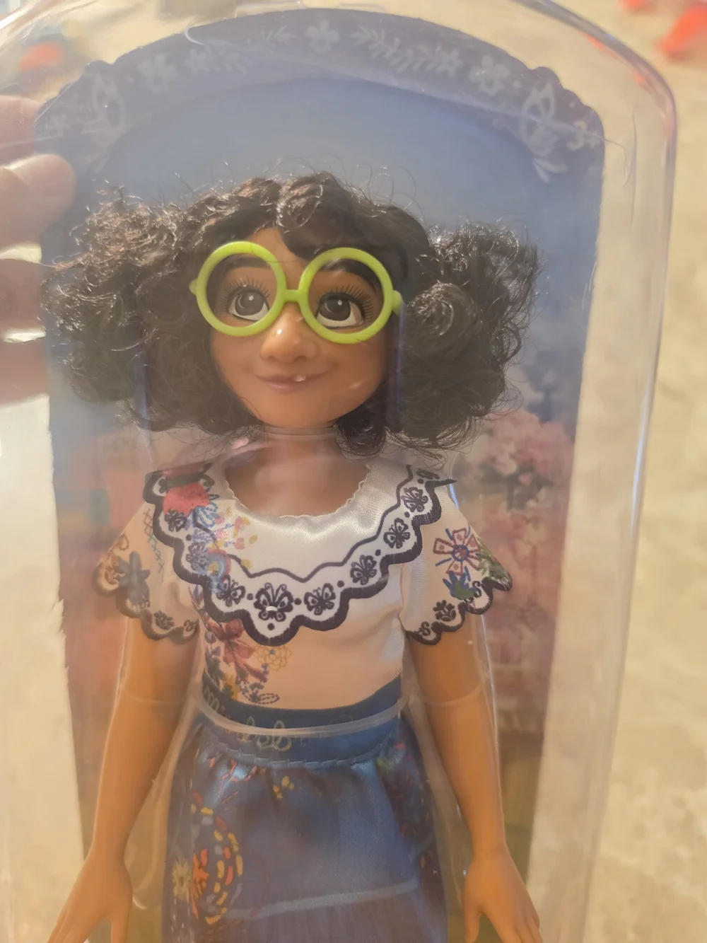 Disney Mirabel Madrigal Doll with Blue Skirt and Green Glasses